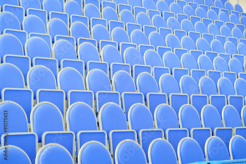 blue grandstand sports hall