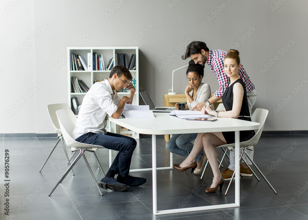 Young people in the office Young people in the office