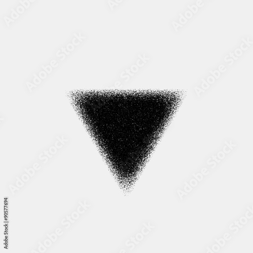 Black Abstract Triangle Badge photo