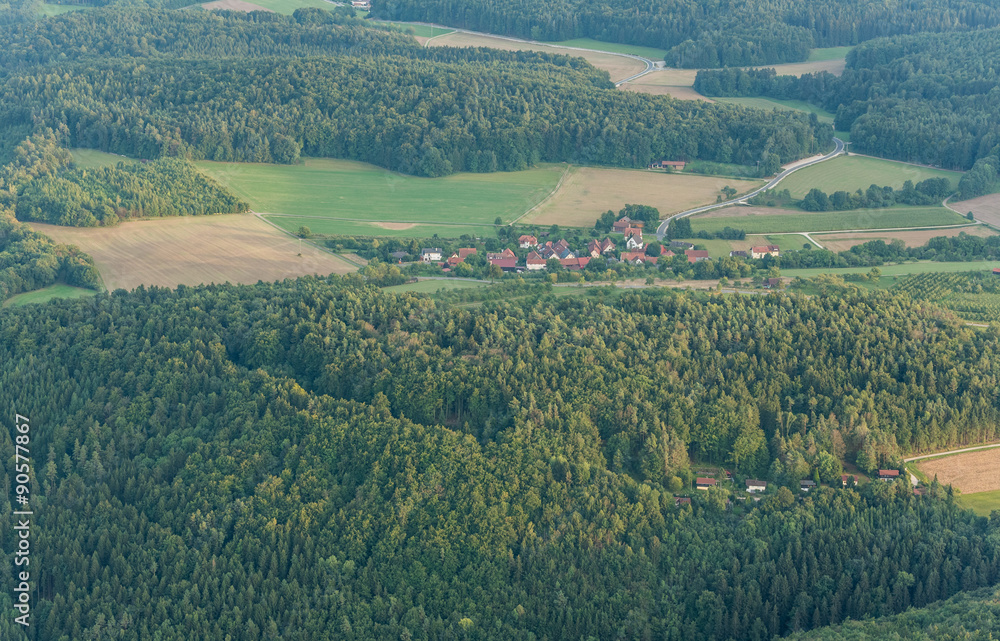 Naklejka premium Fränkische Schweiz, Ort Wohlmanngesees