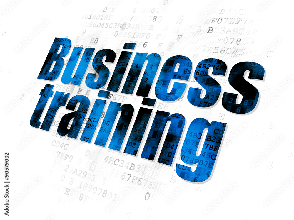 Learning concept: Business Training on Digital background Learning concept: Business Training on Digital background