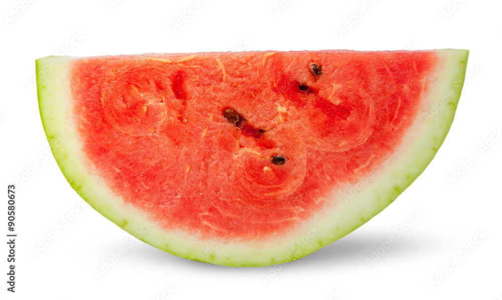One red slice of ripe watermelon One red slice of ripe watermelon