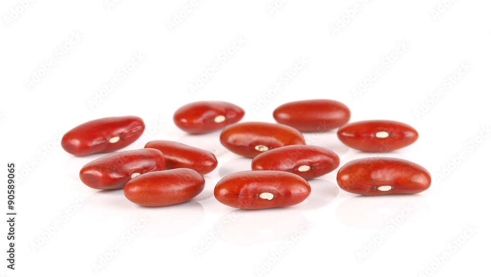 red kidney bean isolated on white background red kidney bean isolated on white background