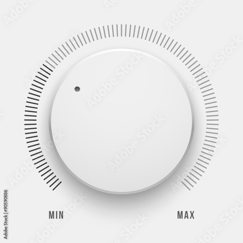 White Technology Music Button