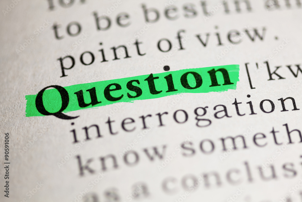 Fototapeta premium Question