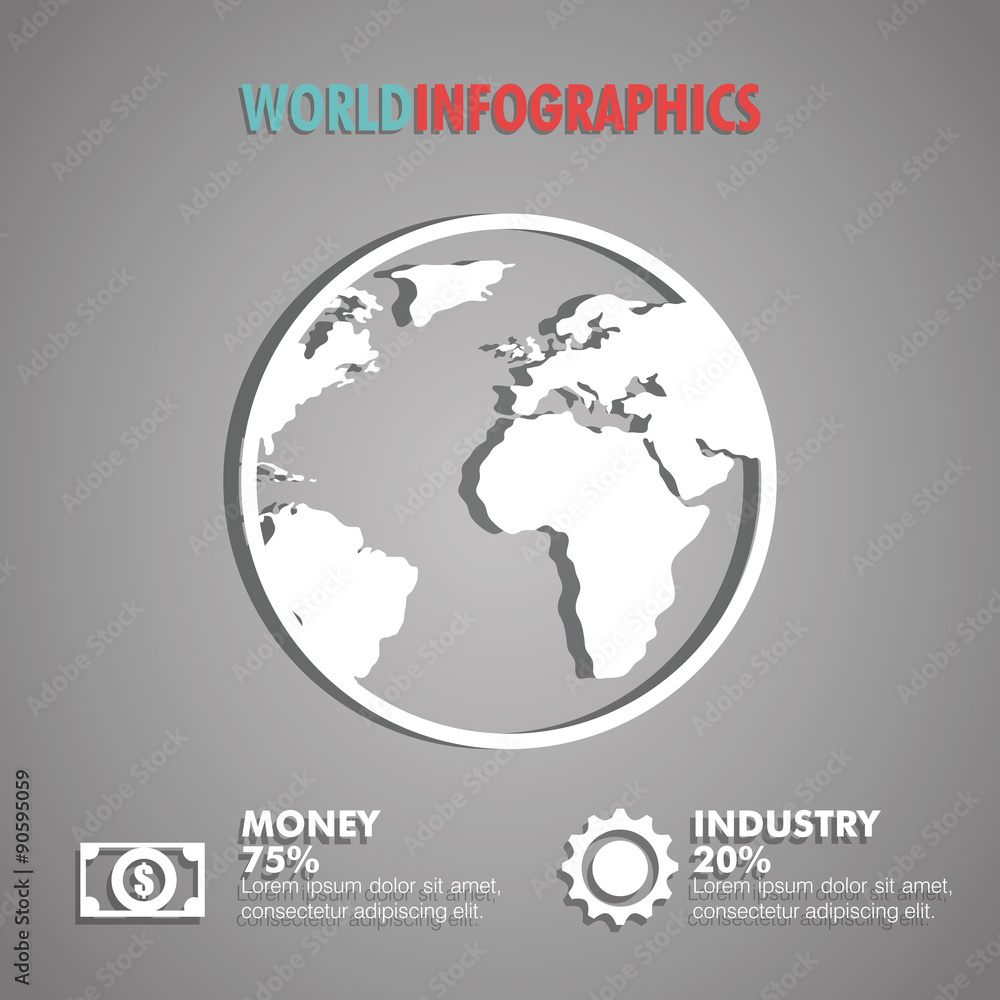 World infographic design.