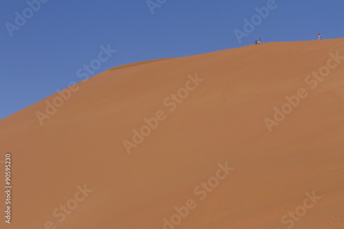 Dune 45 in Namib Naukluft National Park, near Sossousvlei. In the Tsauchab valley.  photo