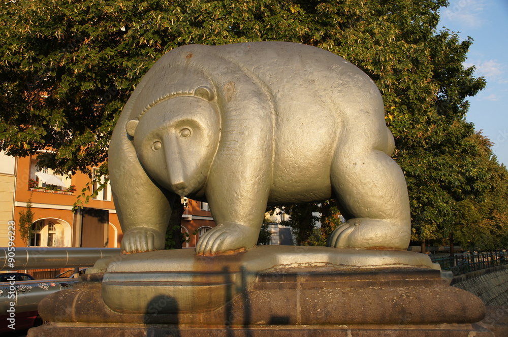 Bronzestatue Berliner Bär