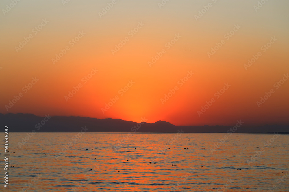 Obraz premium Beautiful sunset