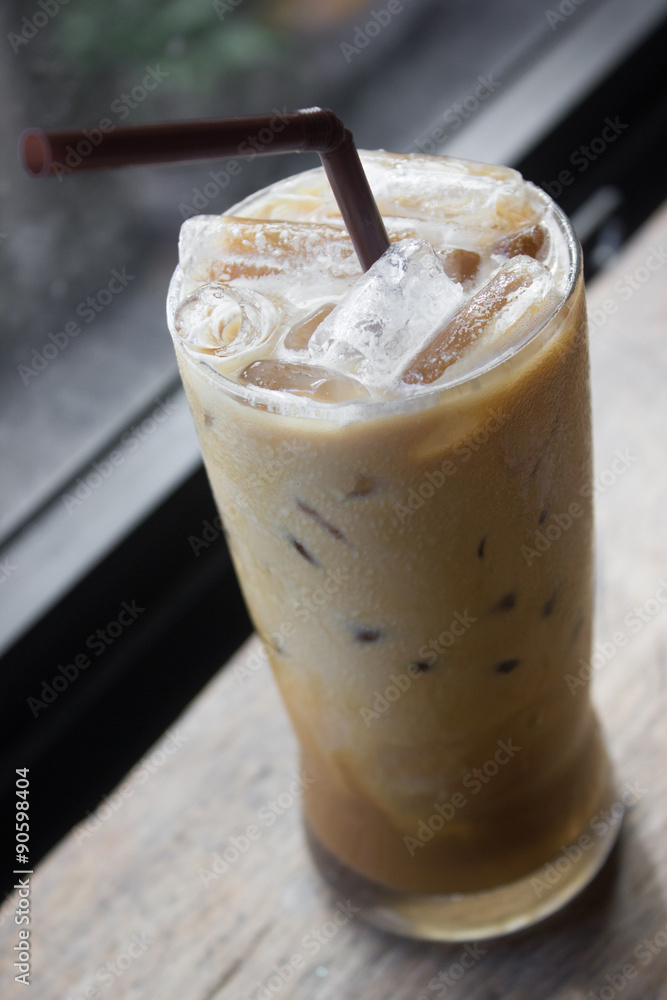 Iced coffee. Iced coffee.