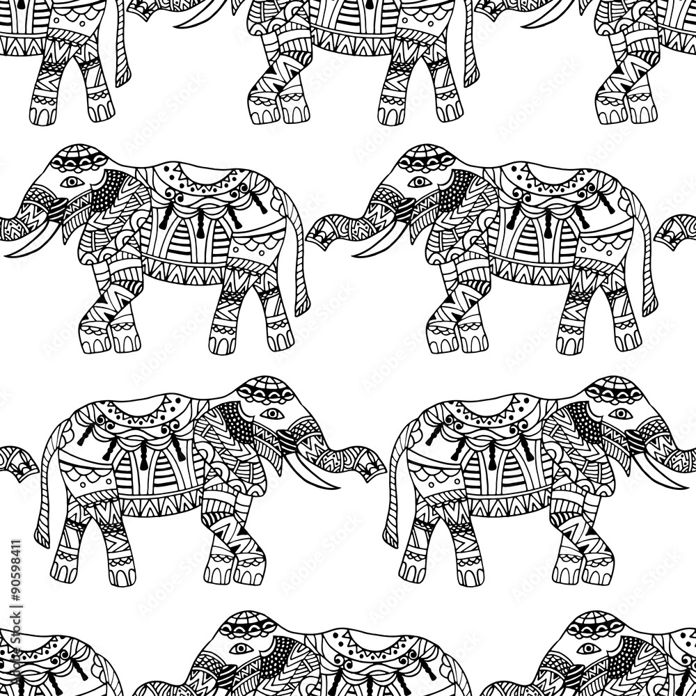 Fototapeta premium elephants background