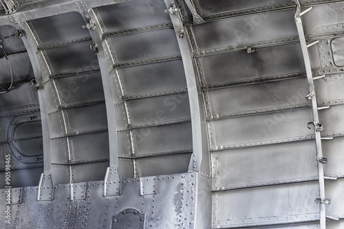 Photography Aircraft fuselage from inside