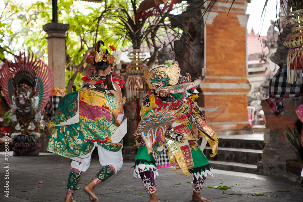 Traditional Balinese dance in Ubud, Bali, Indonesia on June, 31,