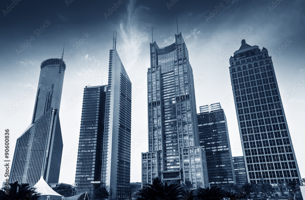 Fototapeta premium the modern building of the lujiazui financial centre in shanghai china.