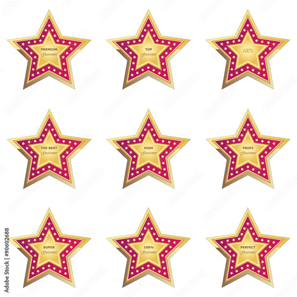 guarantee button pink on white background guarantee button pink on white background