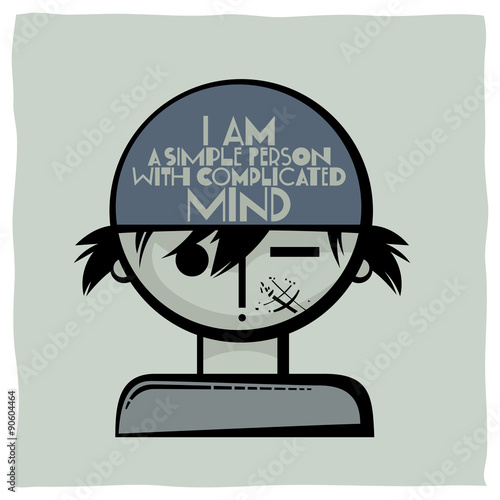 Simplified portrait of a complicated troublesome teenager