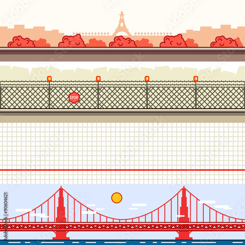 Parallax backgrounds for video games set 13