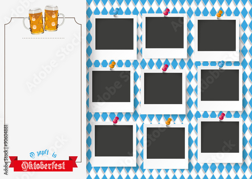 Oktoberfest Flyer mit 9 Sofortbildern