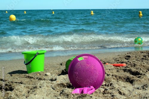 Jeux de plage sur le sable photo