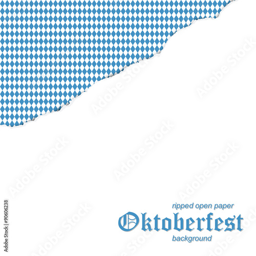 ripped open paper German Oktoberfest
