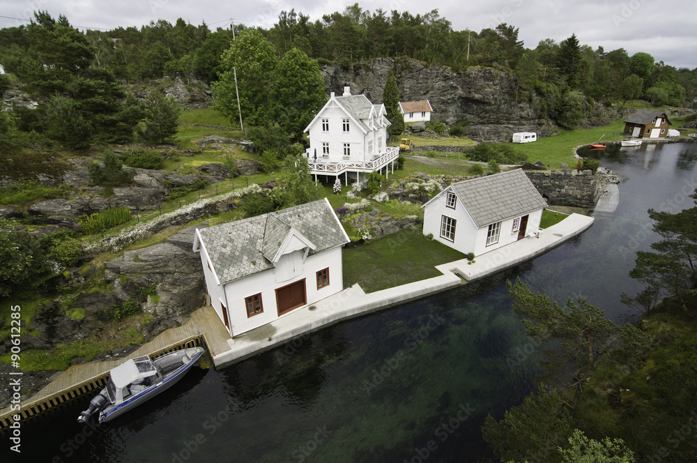 Naklejka premium Norwegian countryside