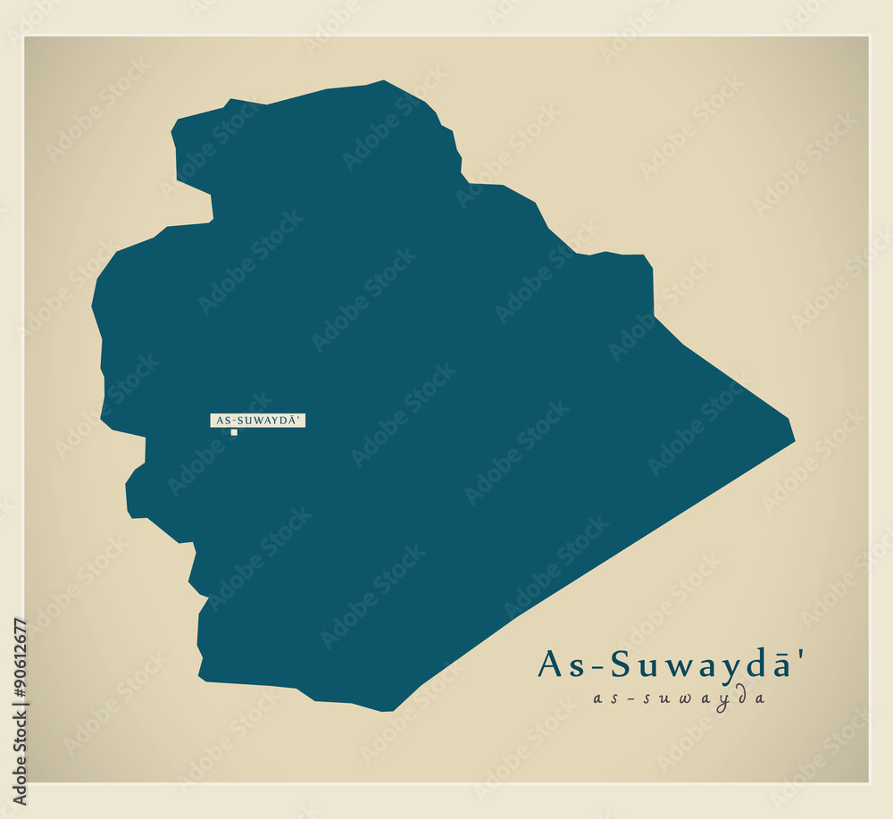 Modern Map - As-Suwayda SY