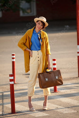 Young woman in vintage