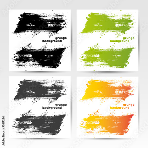 Grunge Hintergrund | Set | Farbspritzer