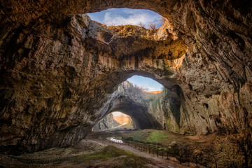 Magnificent view of the Devetaki cave, Bulgaria