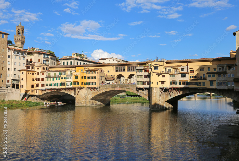 Ancient Bridge called Ponte Vecchio in Florence