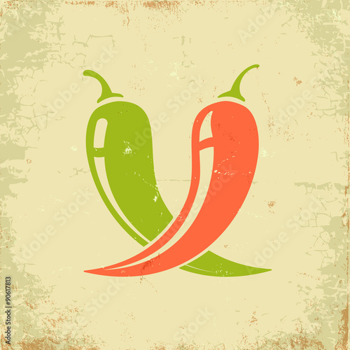 two chili peppers