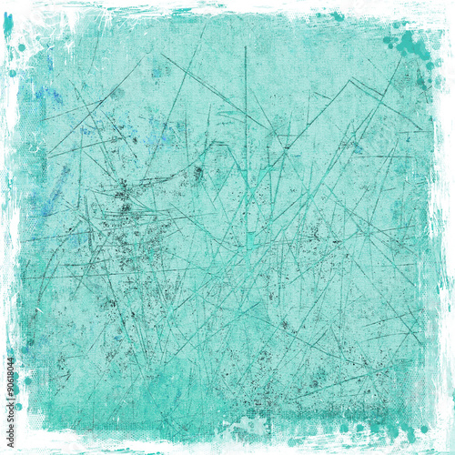 Grunge scratched blue background