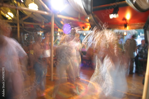 Dancing in the night club