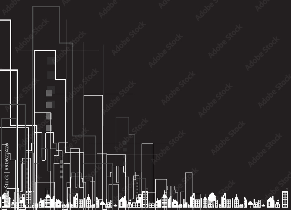 real estate city circuit mirror business background real estate city circuit mirror business background