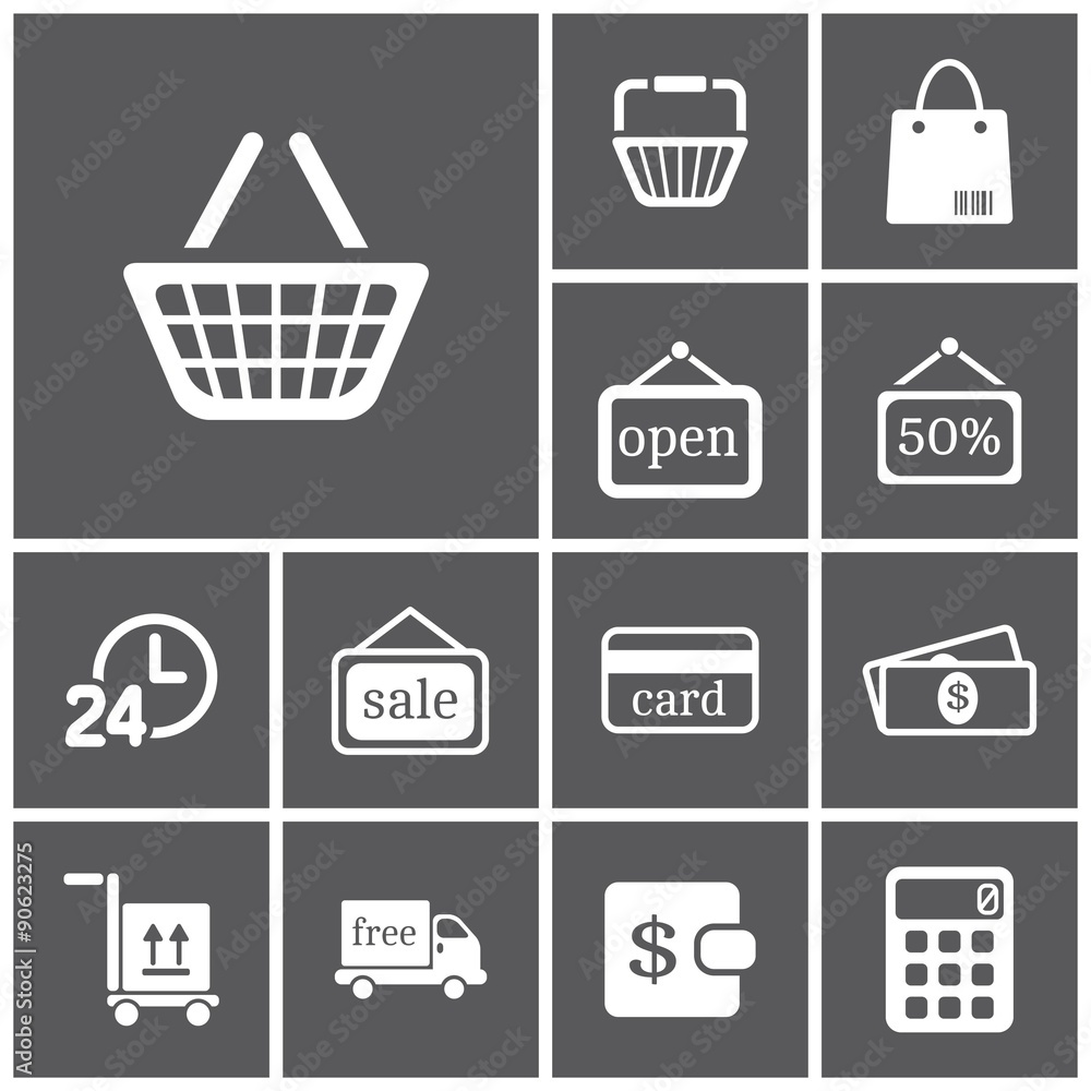 Shopping icons Shopping icons