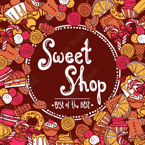 Sweet Shop Background © Macrovector