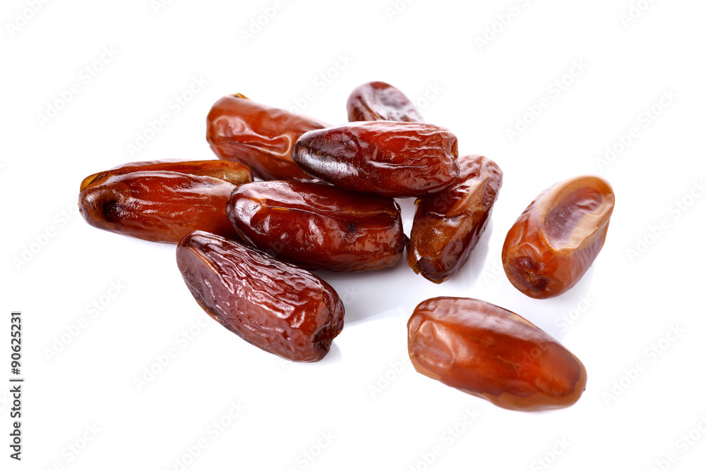 stack of date palm fruit on white background stack of date palm fruit on white background