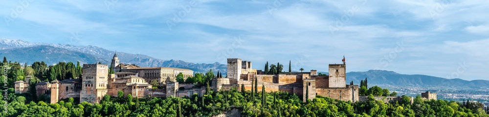 La Alhambra en Granada - obrazy, fototapety, plakaty 