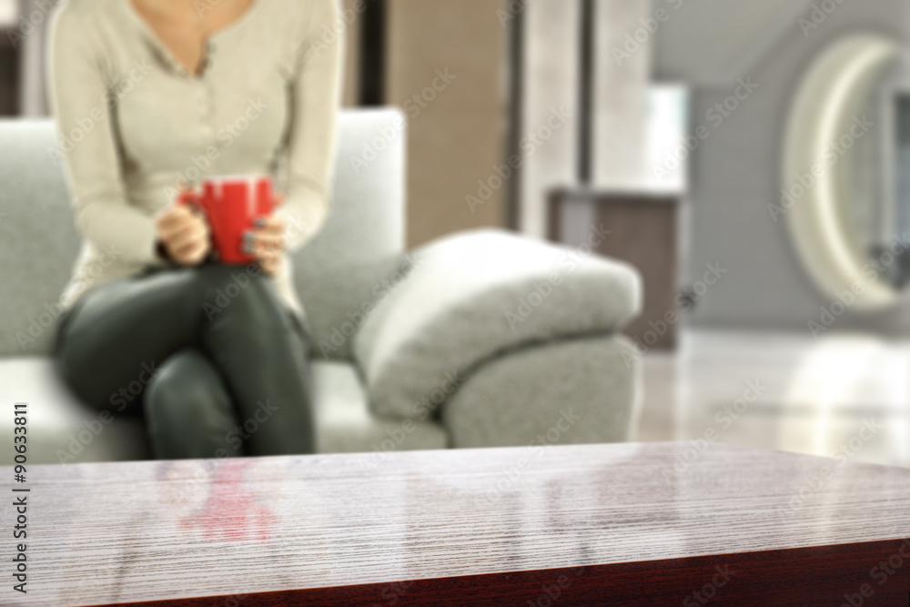 red mug and coffee with table place red mug and coffee with table place