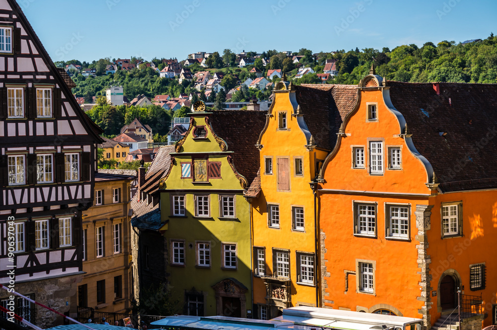 Fototapeta premium Marktplatz von Schwäbisch Hall