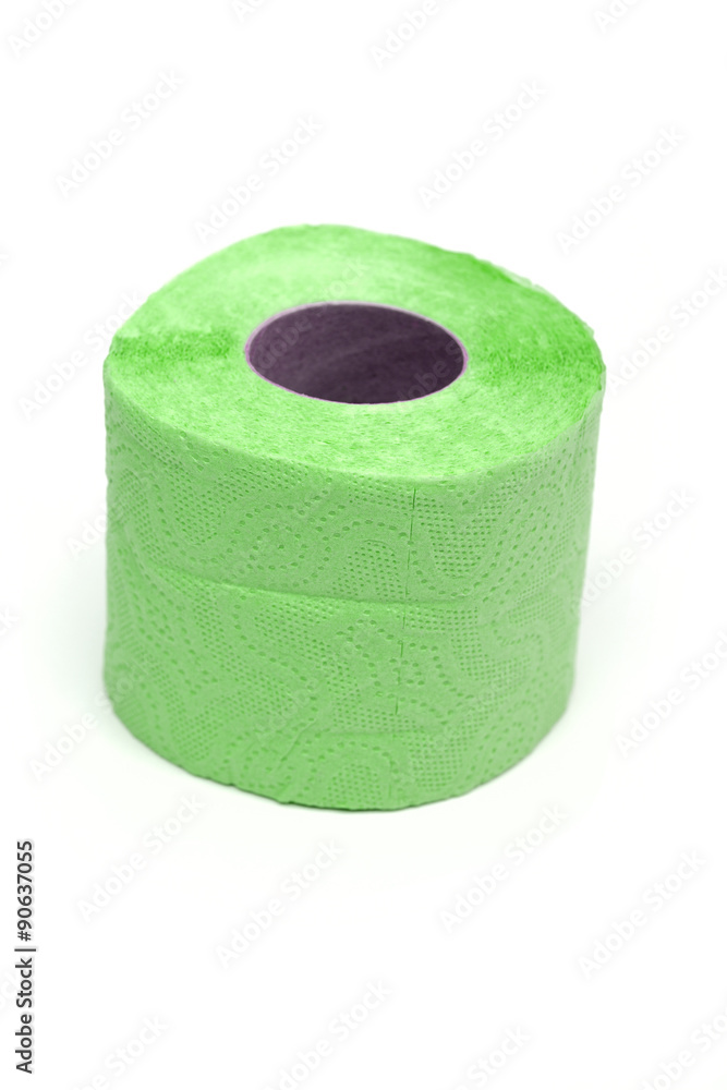 toilet paper on the white background toilet paper on the white background