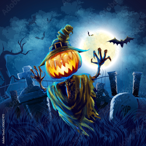 halloween cemetery
