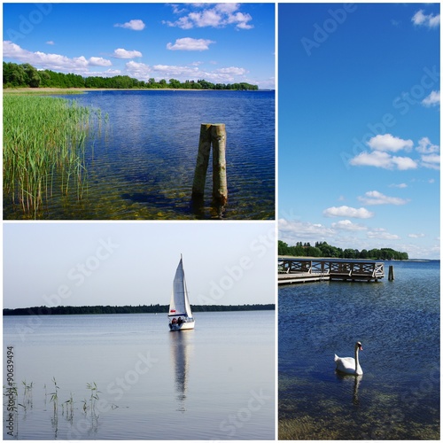 Fototapeta Naklejka Na Ścianę i Meble -  Masurian Lakeland, Poland - photo collage