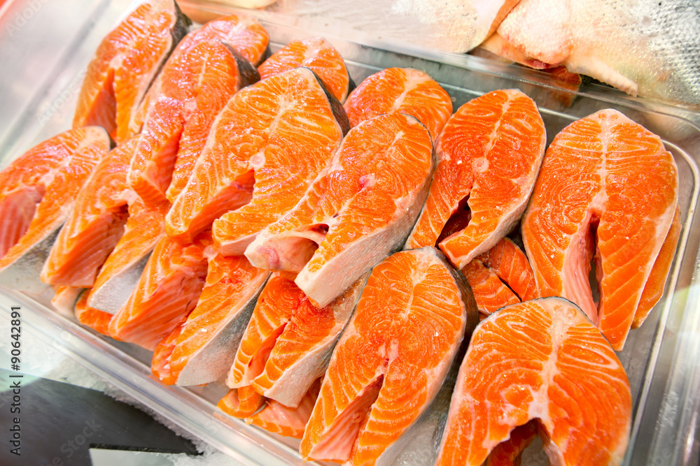 Fillets of fresh salmon Fillets of fresh salmon