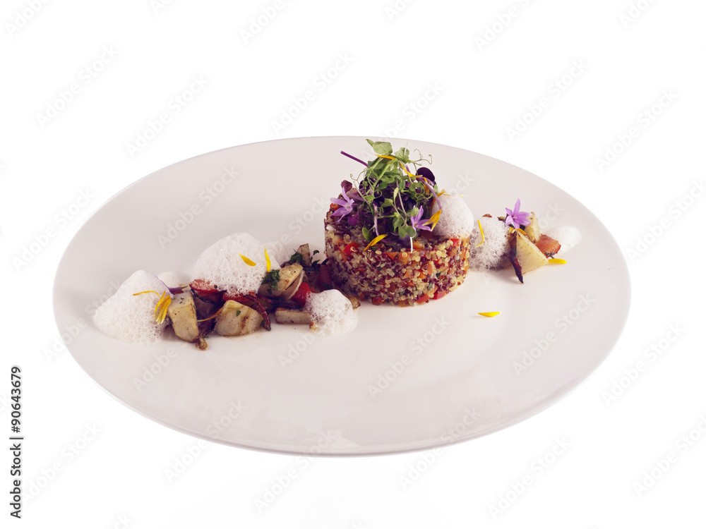 fried quinoa with artichoke and apricot kernel stew fried quinoa with artichoke and apricot kernel stew