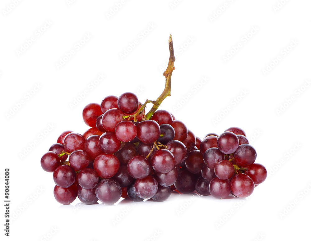 Fototapeta premium red grape isolated on white background