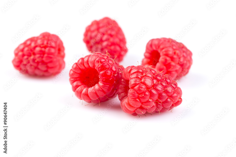 raspberry isolated on white background raspberry isolated on white background