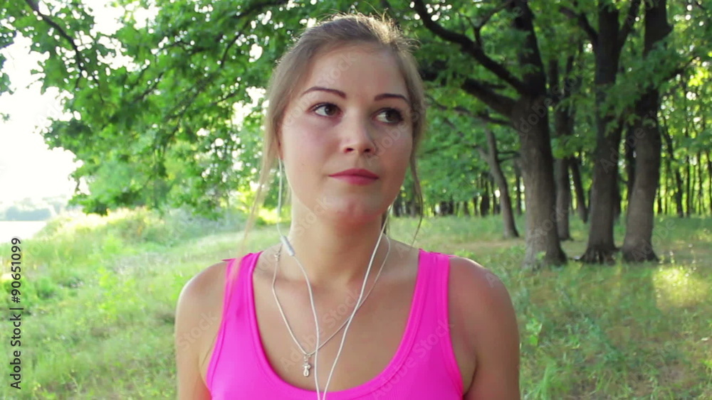 The young beautiful girl is engaged in sports. Female runner The young beautiful girl is engaged in sports. Female runner