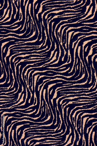 texture of fabric stripes tiger for background.