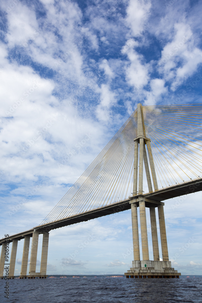 Fototapeta premium The Manaus Iranduba Bridge over the Amazon River, Brazil